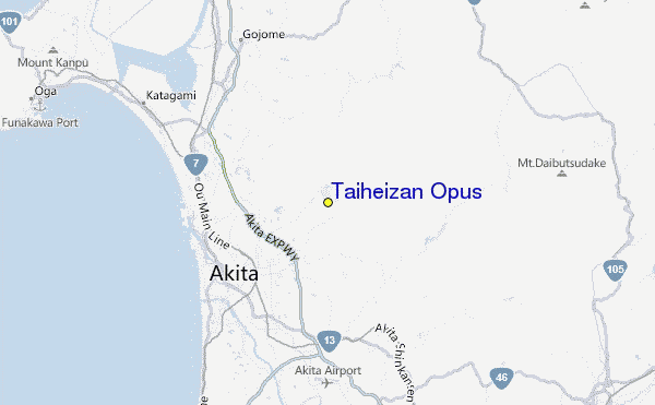 Taiheizan Opus Location Map