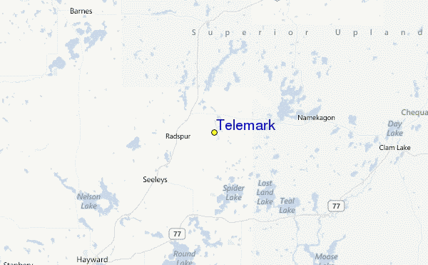 Telemark Location Map
