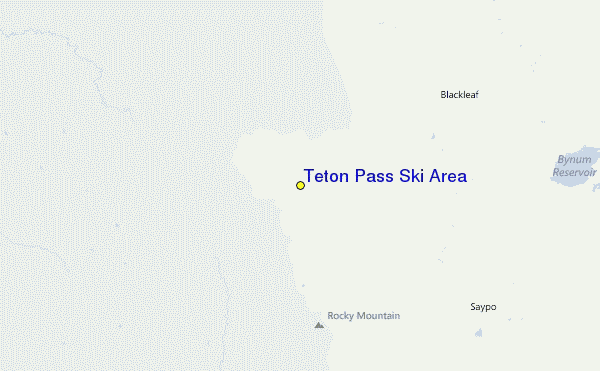Teton Pass Ski Area Location Map