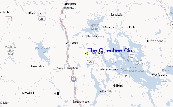 The Quechee Club Location Map