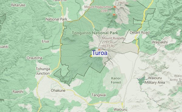 Turoa Location Map