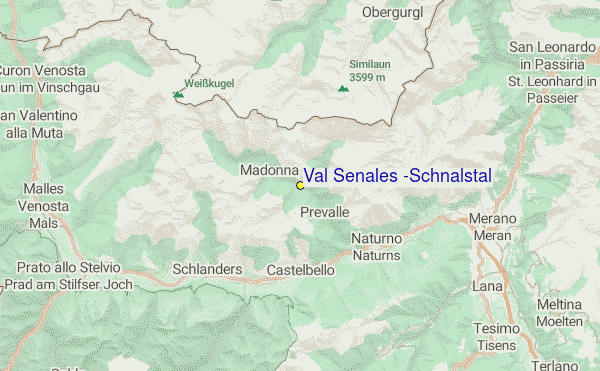 Val Senales (Schnalstal) Location Map