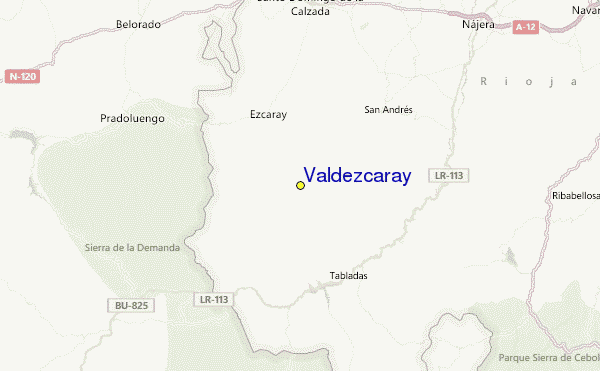 Valdezcaray Location Map