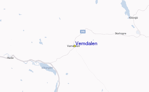 Vemdalen Location Map