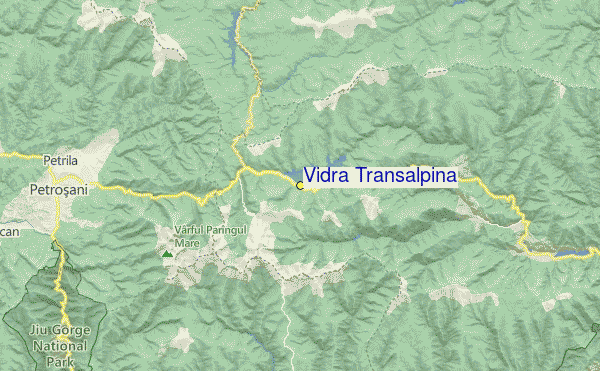 Vidra Transalpina Location Map