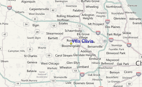 Villa Olivia Location Map