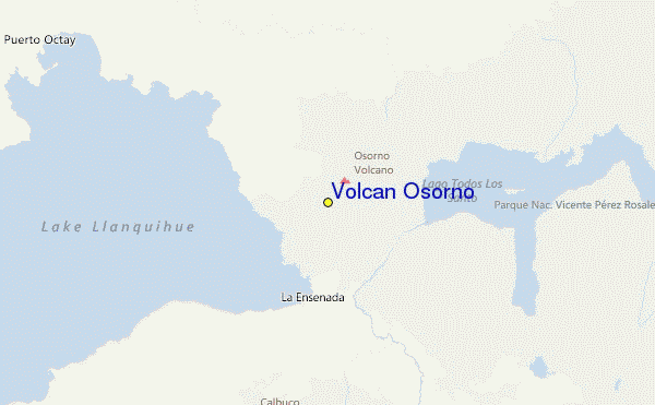 Volcán Osorno Location Map
