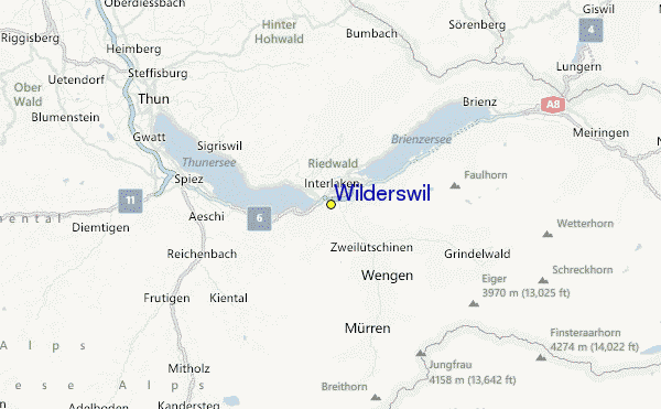 Wilderswil Location Map