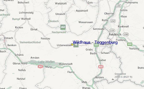 Wildhaus - Toggenburg Location Map