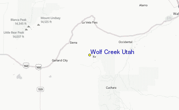 Wolf Creek Utah Location Map