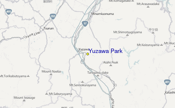 Yuzawa Park Location Map