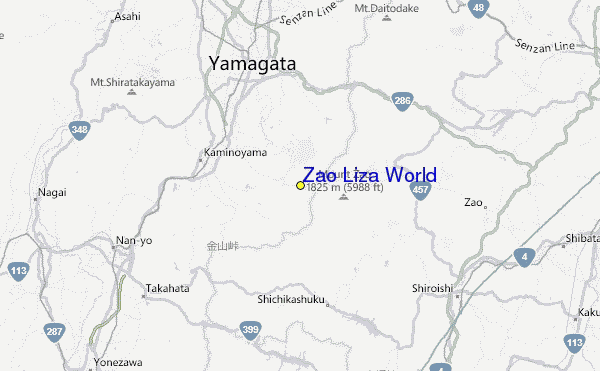 Zao Liza World Location Map