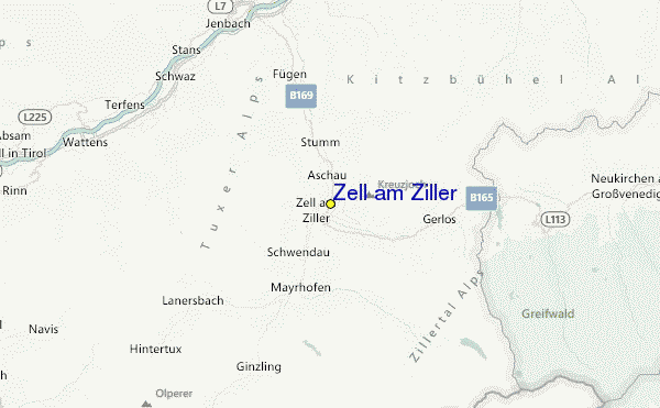 Zell am Ziller Location Map