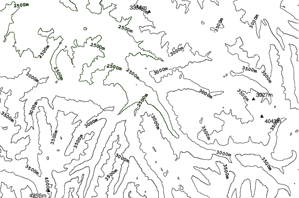 Aspen Highlands neighbourhood contours