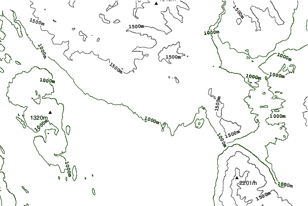 Whitefish Mountain Resort neighbourhood contours