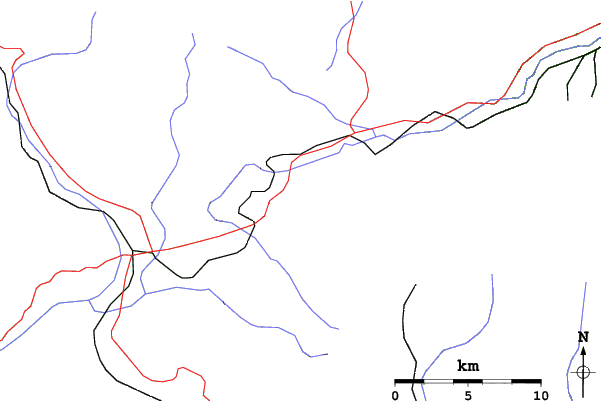 Roads and rivers close to Espace Cambre d'Aze (Eyne 2600)