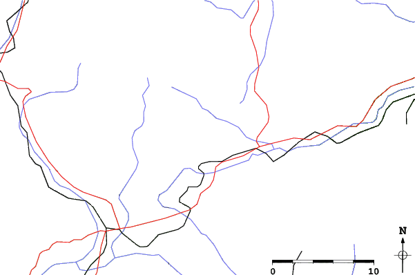Roads and rivers close to Font Romeu