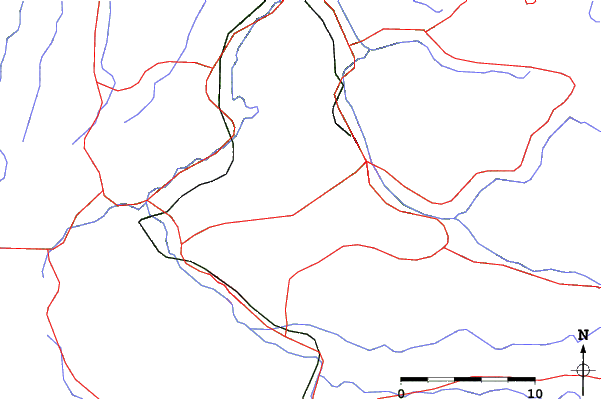 Roads and rivers close to Hidanagareha