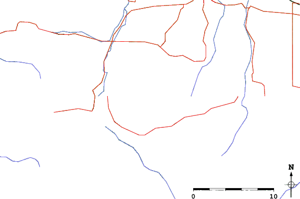 Roads and rivers close to Hurricane Ridge