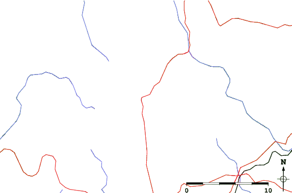 Roads and rivers close to Karlov - Malá Morávka - Kopřivná