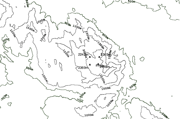 Mt Parnassos-Kelaria neighbourhood contours