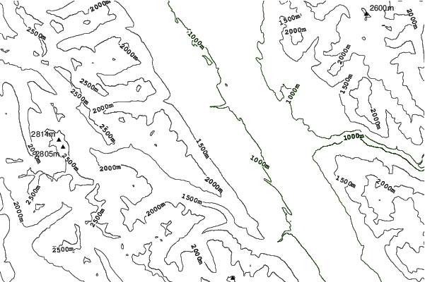 Kicking Horse neighbourhood contours