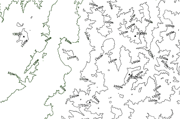 Kita Shiga Ryuo neighbourhood contours