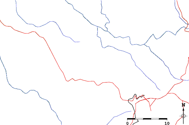 Roads and rivers close to Kufri