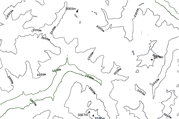 La Rosière neighbourhood contours