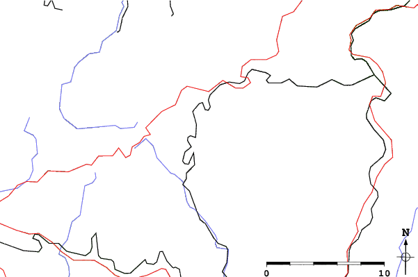 Roads and rivers close to Lauscha-Ernstthal