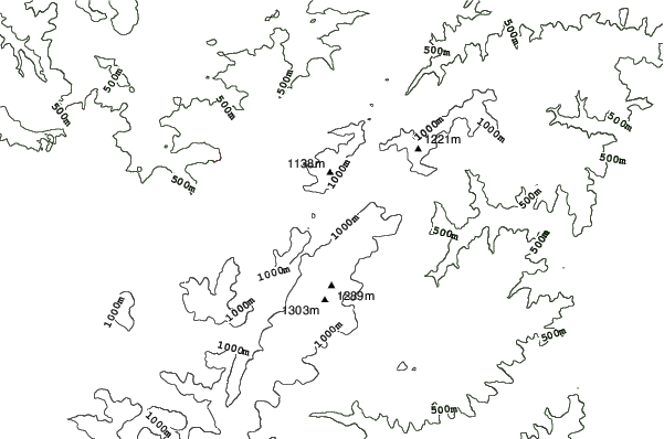 Le Lac Blanc neighbourhood contours