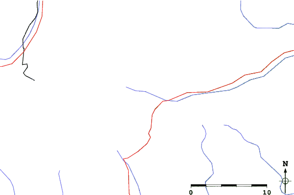 Roads and rivers close to Macugnaga
