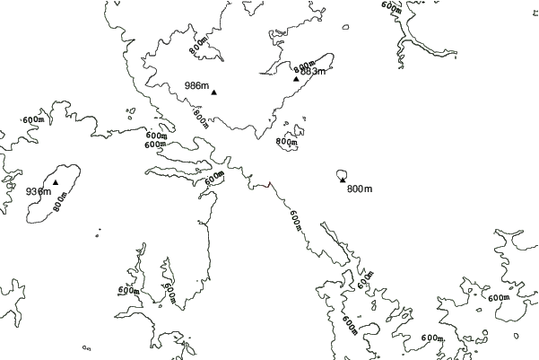 Mariánské Lázně neighbourhood contours