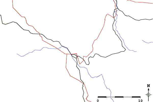 Roads and rivers close to Mariánské Lázně
