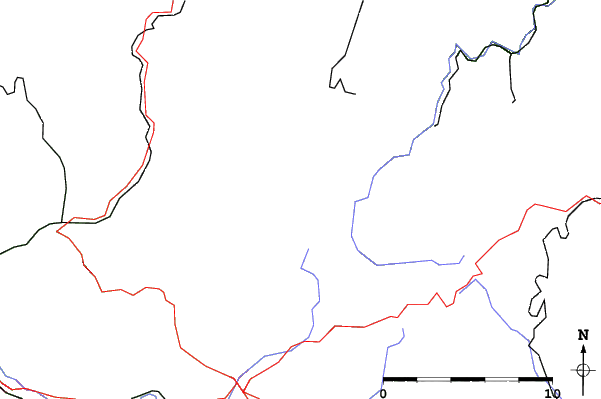 Roads and rivers close to Masserberg/Ersteberg