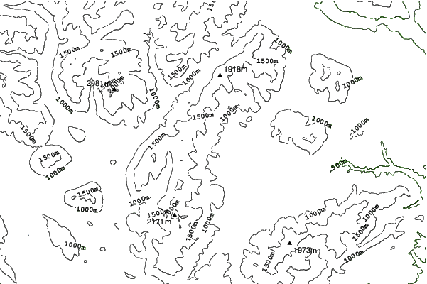 Mount Cheeseman neighbourhood contours