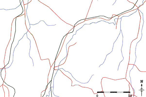 Roads and rivers close to Nozawa Onsen Hokuryuko Family Ski Area