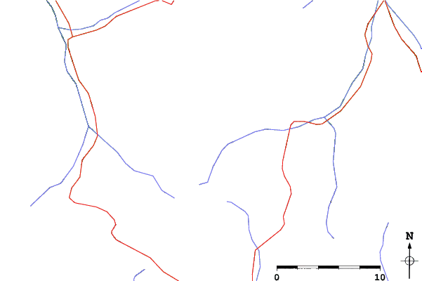 Roads and rivers close to Piau Engaly