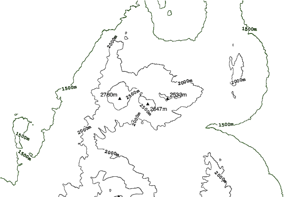 Pomerelle Mountain Resort neighbourhood contours