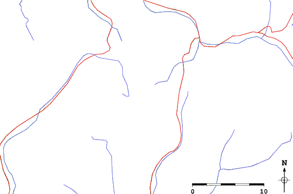 Roads and rivers close to Pyrenees Heliski