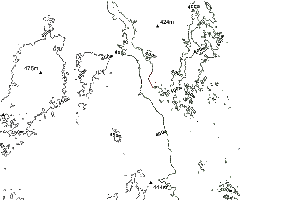 Riverside Hills neighbourhood contours