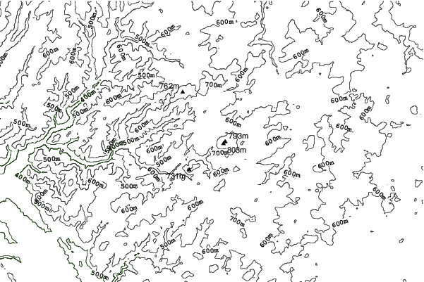 Schwarzenbach am Wald/Bergwiese neighbourhood contours