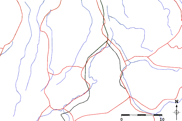 Roads and rivers close to Shirakigamine