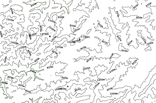 Oravská Lesná neighbourhood contours