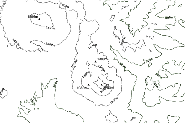 Snow Valley - Kamchatka neighbourhood contours