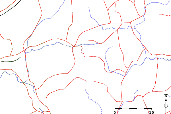 Roads and rivers close to Sol-Fa