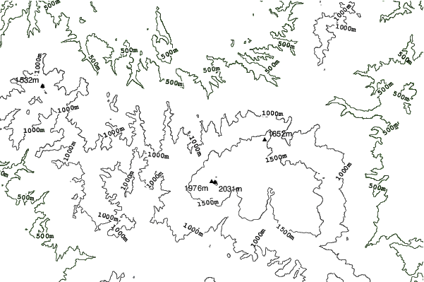 Tengendai Kogen neighbourhood contours