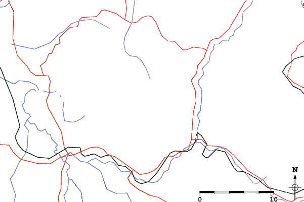 Roads and rivers close to Terminillo