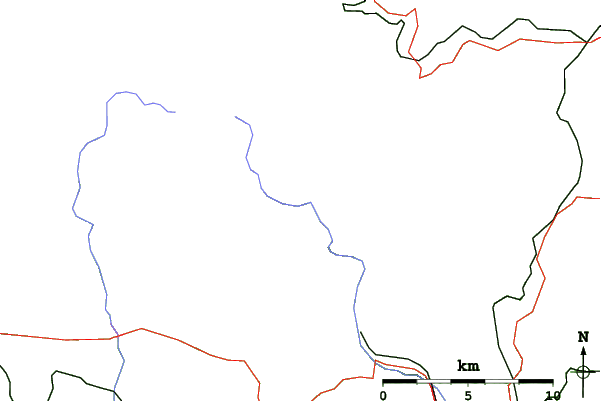 Roads and rivers close to Velká Úpa