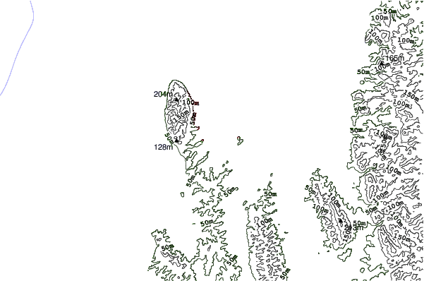 Wakkanai Komadori neighbourhood contours